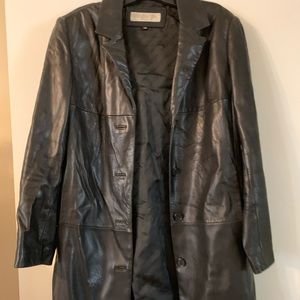 Gently Loved Leather Coat